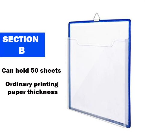 Folder Holder Wall Mounted Hanging Document Office Rack (portrait)