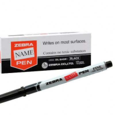 ZEBRA NAME PEN - FINE - OIL BASED - BLACK