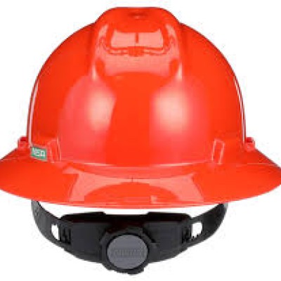 MSA 496075 V-Gard Full-Brim Hat (ORANGE)