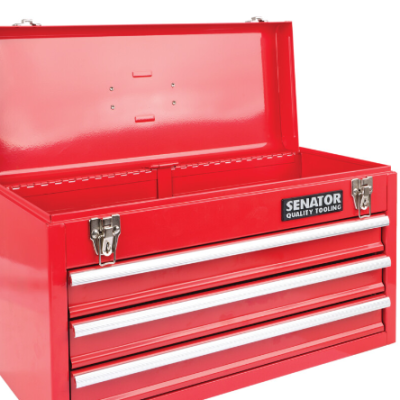 *Senator Tool Chest, Workshop Range, Red, Steel, 3-Drawers, 304 x 520 x 218mm, 30kg Capacity - SEN5940200K