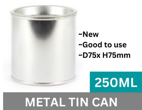 Metal Empty Tin Can with Lid