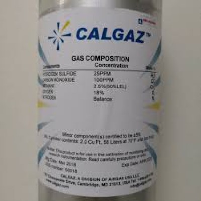 Calgaz 2.5%CH4  /  AIR,  Cylinder