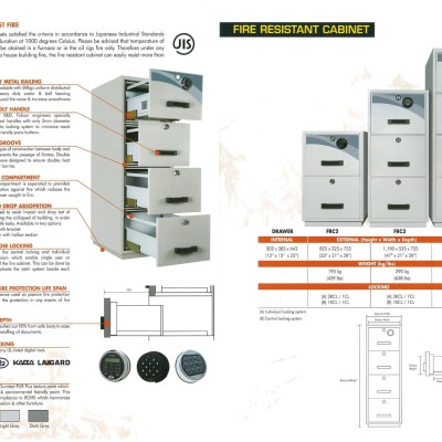 FIRE RESISTANT CABINET FRC4 4 DRAWER