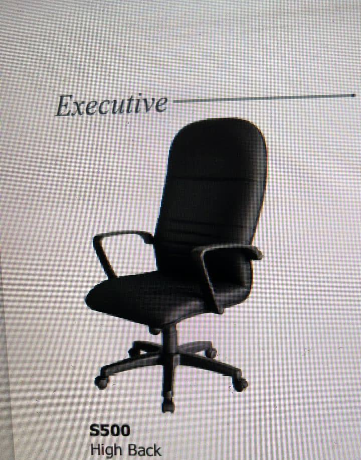 OFFICE CHAIR EXECUTIVE S500 HIGH BLACK