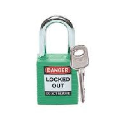 Standard Nylon Safety Padlock,  Green