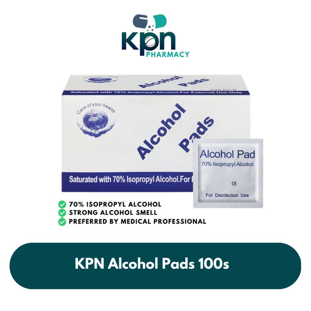 ALCOHOL PREP PADS ( 3CM X 3CM ) (100pcs  /  pack)