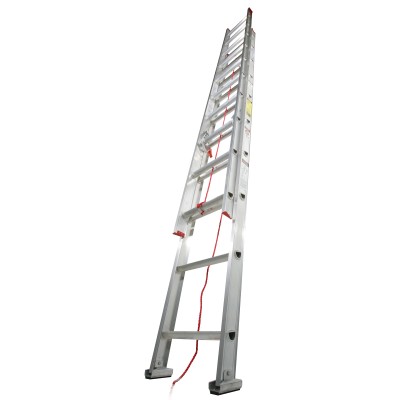 LADDER, EXTENSION, Al, 24ft, 2-SECT