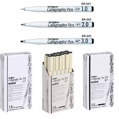 Artline Calligraphy Pen (Chisel Style) Black 2.0