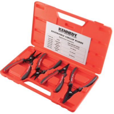 Kennedy KEN5586090K 10-65mm Sprung Circlip Plier Set 4 Piece, Internal & External