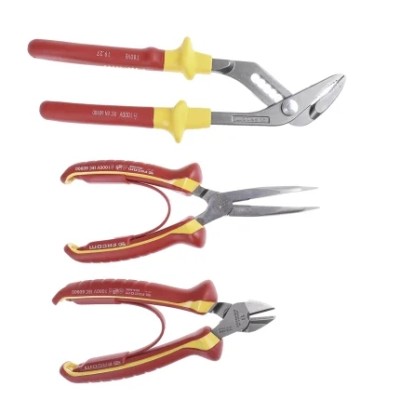 Facom 3-Piece Plier Set, 300 mm Overall