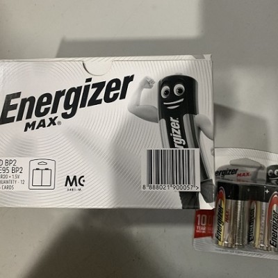 BATTERY ENERGIZER SIZE D 2PCS PACK