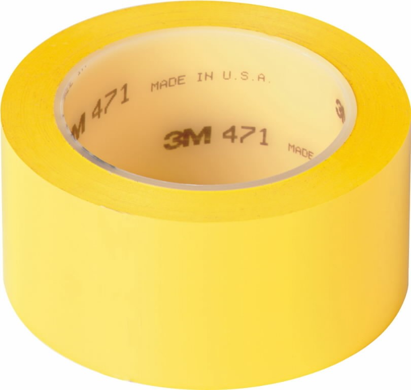 3M 471 PVC Yellow Tape (50mm x 33m)