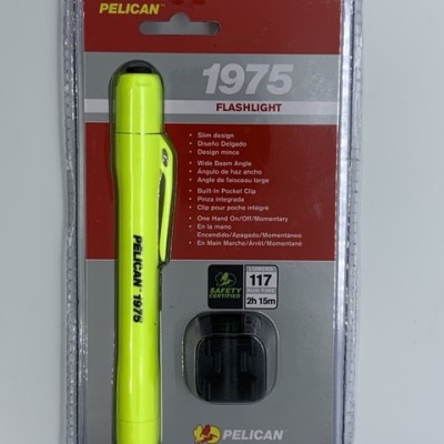 PELICAN 1975 Flashlight (EXPLOSION PROOF) - SLIM PEN LIGHT - Yellow