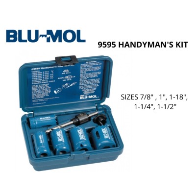 BLU-MOL BI-METAL HOLE SAW KITS 9595