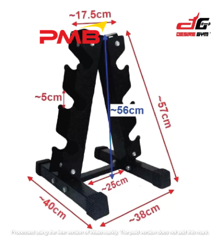 3 PAIR DUMBBELL RACK (DELIVERY TO LABUAN AREA ONLY)