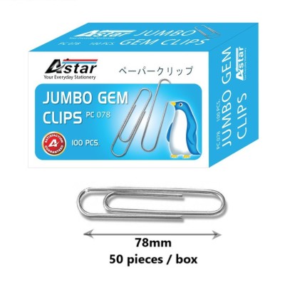 CLIP- ASTAR PC050 JUMBO GEM CLIP, 2"