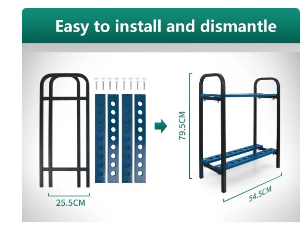 PGM Golf Club Metal Acrylic Storage Rack Holder Club Ball Display Shelf Placement Support 18 Hole Pole Ports Golf Tool Supplies