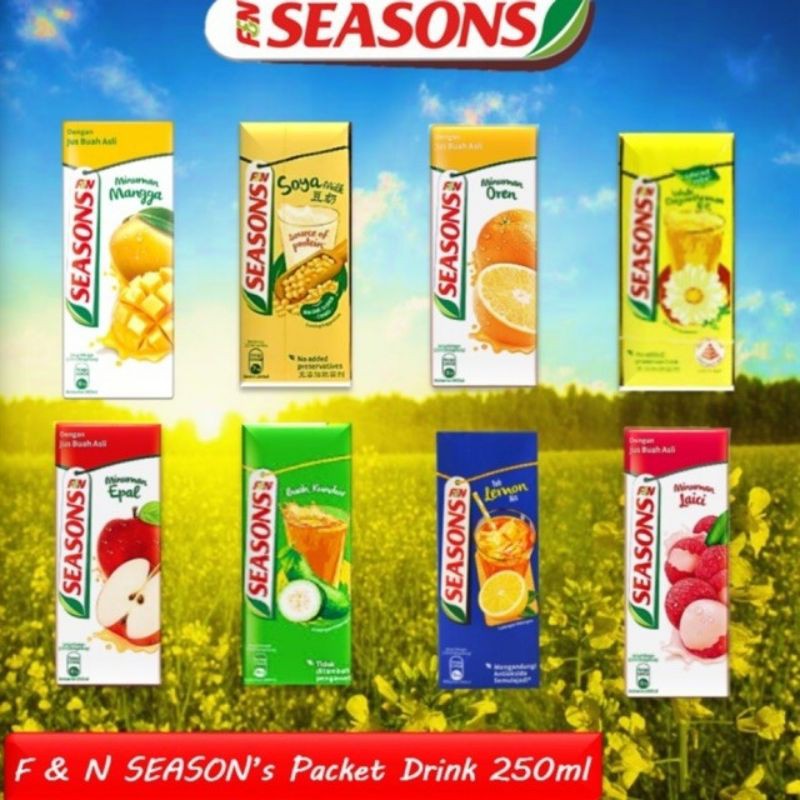 F&N Seasons Carton Packet Drinks