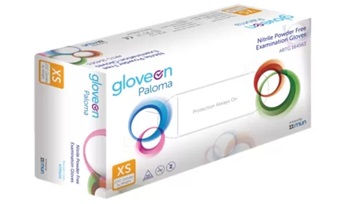 GloveOn Paloma Nitrile Hand Glove, Powder Free, Standard Cuff