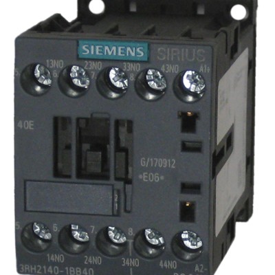 SIEMENS 3RH2140-1BB40 Contactor relay, 4 NO, 24 V DC, Size S00, screw terminal, 4 POLE 10A 690 Vac