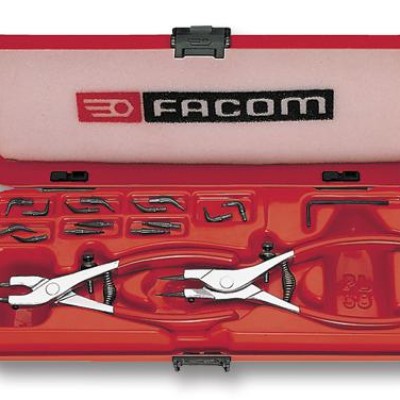 FACOM 470 - 2pc Multi-Tip Circlip Pliers Set + Tips