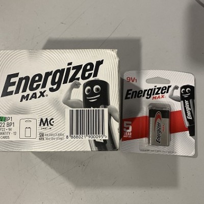 BATTERY ENERGIZER MAX 9V