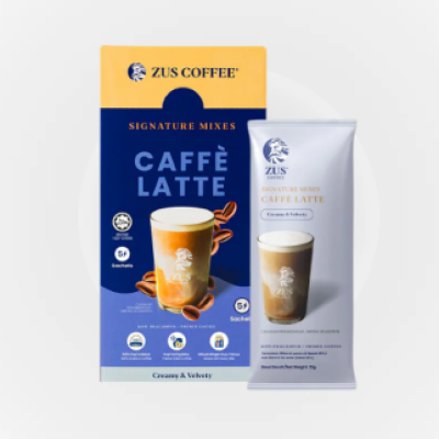 ZUS Signature Mixes Coffee - Caff Latte (bundle of 6) (30 packs)