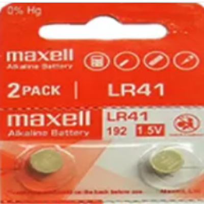 Lithium Battery for Thermometer, Maxell LR41