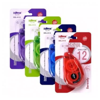 CORRECTION TAPE- DOLPHIN DOL8112 5MM X 12M