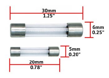 Fast Blow Glass Fuse 5x20mm 2.5A (10 pcs  /  set)