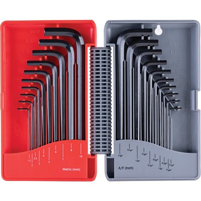 Kennedy 20 Piece Imperial & Metric Hex Key Set L-Wrench - KEN6022800K