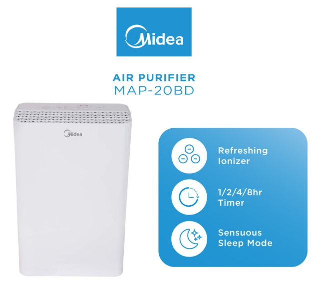 Midea MAP-20BD 4-Stage Filtration System Air Purifier