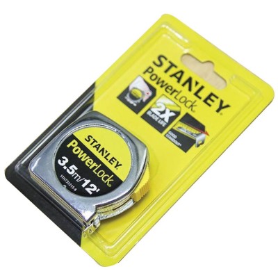 STANLEY 0-33-523 PowerLock 3.5M 12' (12.7mm Wide) Tape Measure