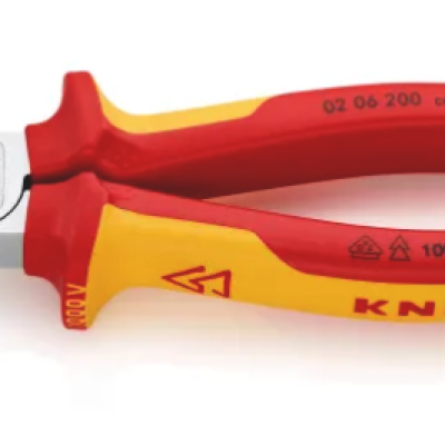 Knipex VDE Approved Combination Pliers With Multi-Component Grip 200mm -  03 06 200