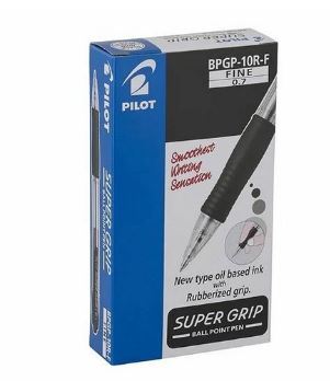 Pilot Ball Pen Super Grip 0.7mm F (12 pcs  /  Box)