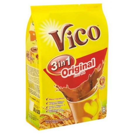 "Vico 3in1 Chocolate Malted Drink 32gx18's - Original  "