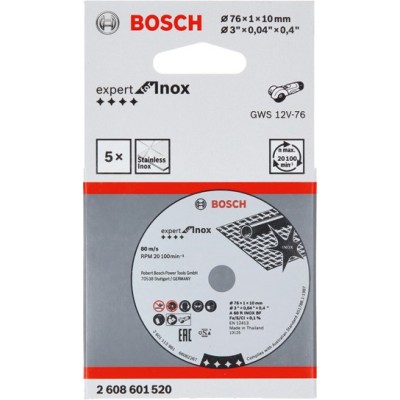 Bosch 76mm Expert Inox Abrasive Discs [5s]