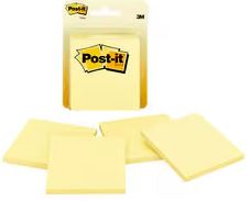 3M Post-it Notes - Yellow 1” X 11  /  2 consist of  50sheets  /  pad (6pads  /  packet)