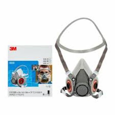 3M 6100 Half Face Respirator (Size: S)