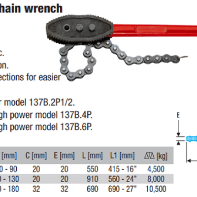 FACOM 137B.6P Chain Wrench