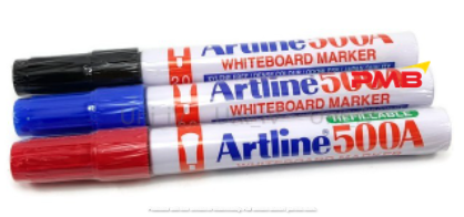 ARTLINE 500A WHITEBOARD MARKER, BLUE, 12PCS  /  BOX