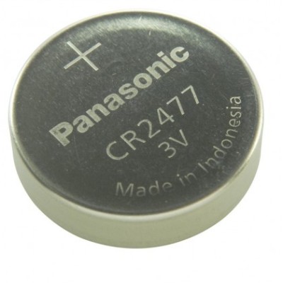 PANASONIC CR2477 BATTERY 3 V COIN CELL LITHIUM 1 AH FLAT TOP 24.5 MM