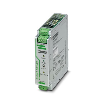 Phoenix Contact QUINT-PS 24DC 24DC 8 DC-DC Converter, 12V dc  8A Output, 18  32 V dc Input, 96W, DIN Rail