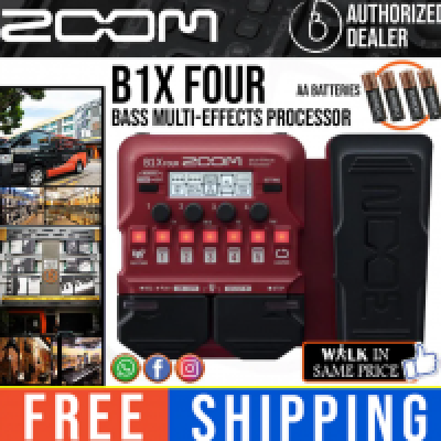 ZOOM B1x Four Bass Multi Effect processor with Pedal 9207 SST 10%