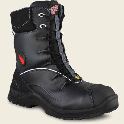 Red Wing 3207 Footwear 8 inch Safety Boot in Black