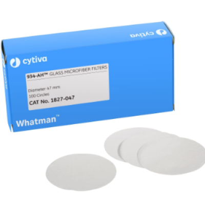 Whatman Grade 934-AH Filter for Total Suspended Solids Analysis, 47 mm Circle, 100 Pack, 1827-047