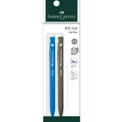 Faber Castell Pen RX Gel Blue 0.5mm 2 in 1