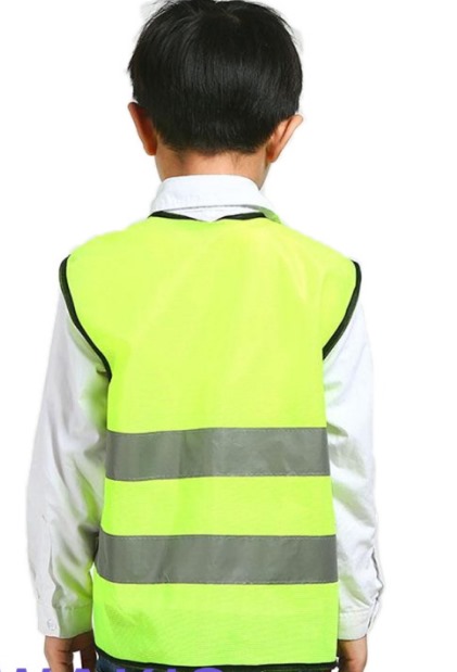 High Visibility Safety vest for KIDS. Suitable for School industrial Visit