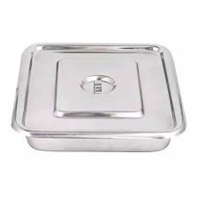 SERVING TRAY W COVER, 20 X 12 X 2 '', STAINLESS STELL