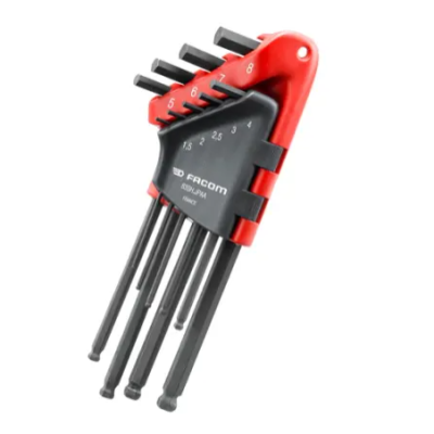 FACOM 83SH.JPAA - 9pc Long Metric Ball Hex Key Clip Set